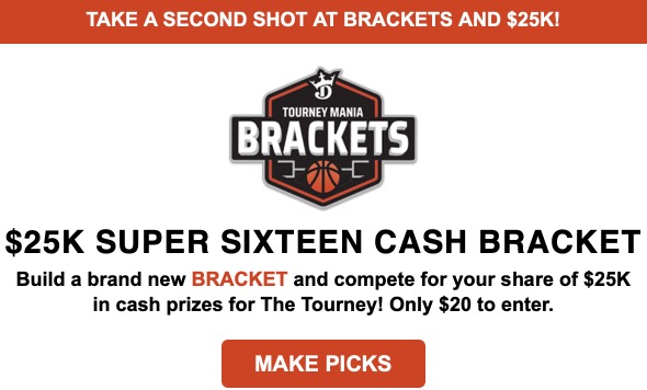 draftkings second chance bracket