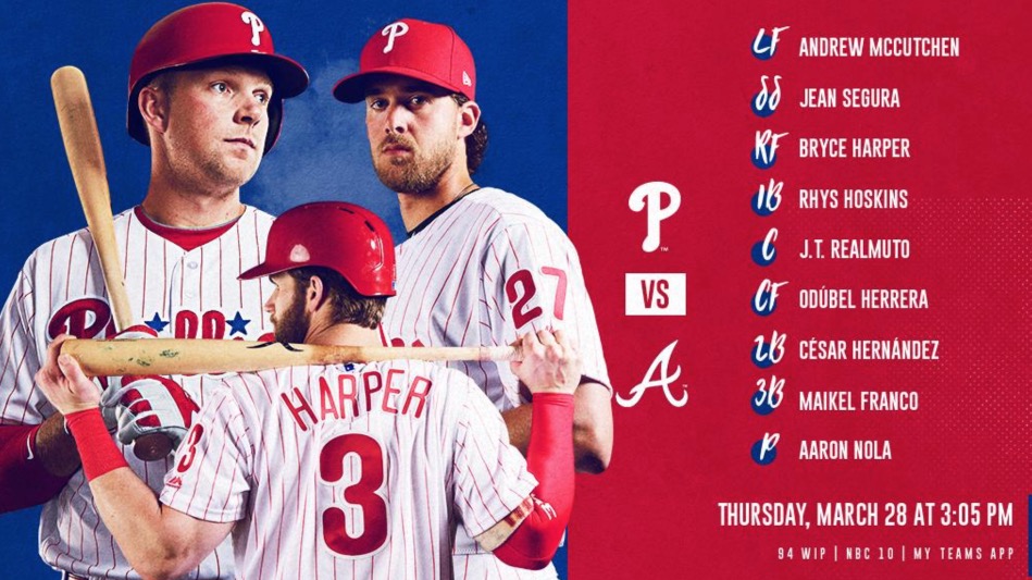 phillies opening day lineup