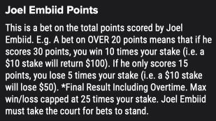 points betting