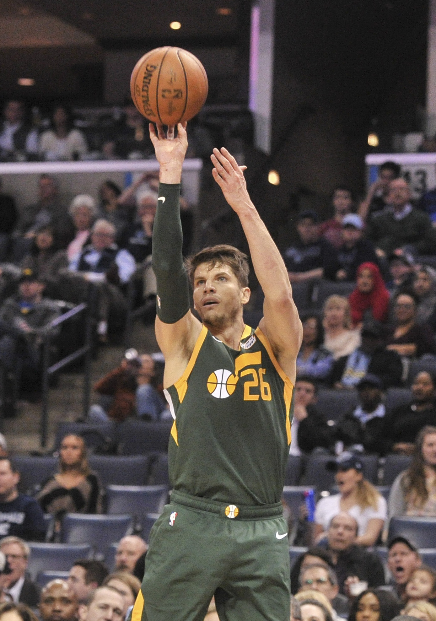 Kyle Korver with the Utah Jazz