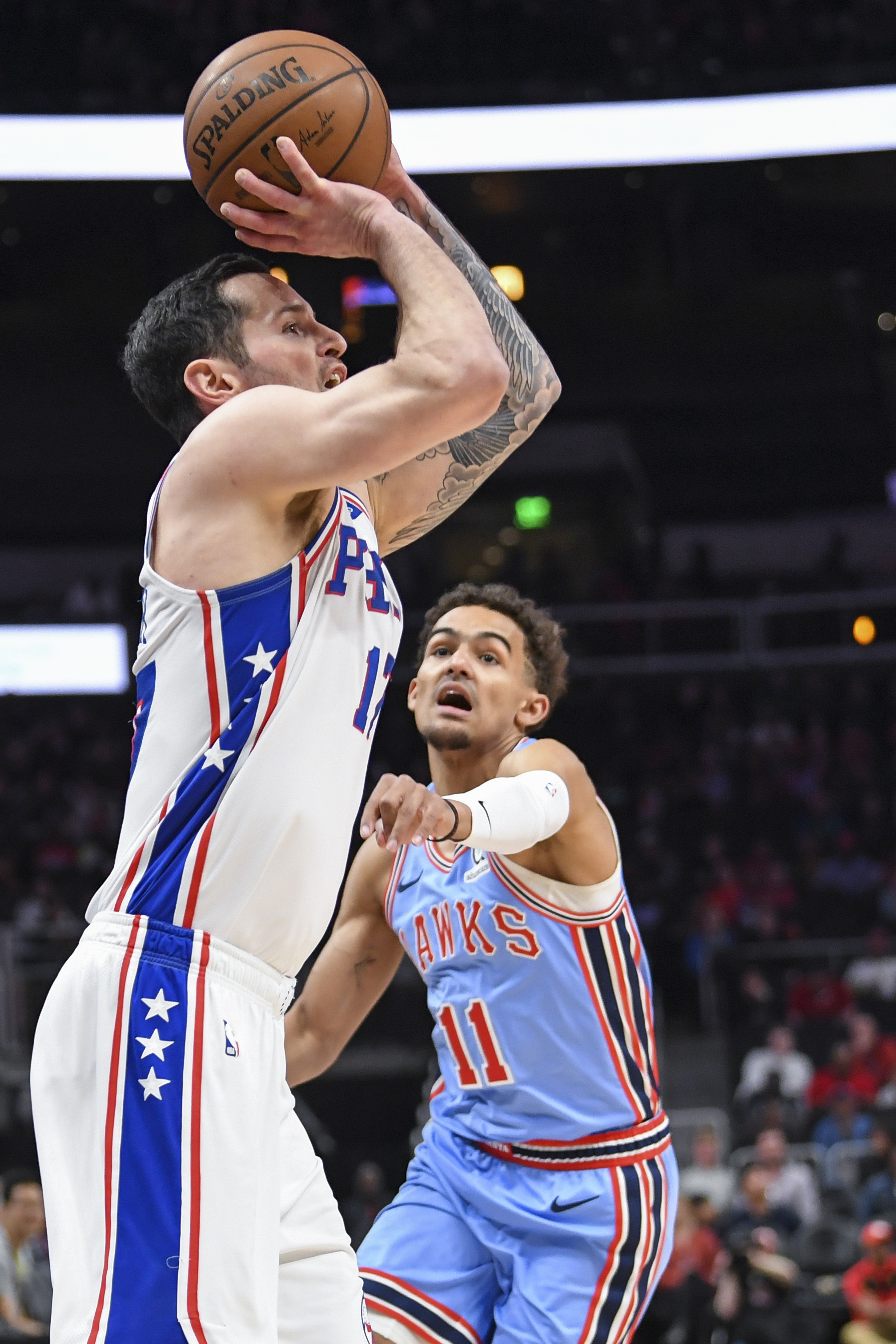 JJ Redick set the Sixers' single season record for most three pointers made