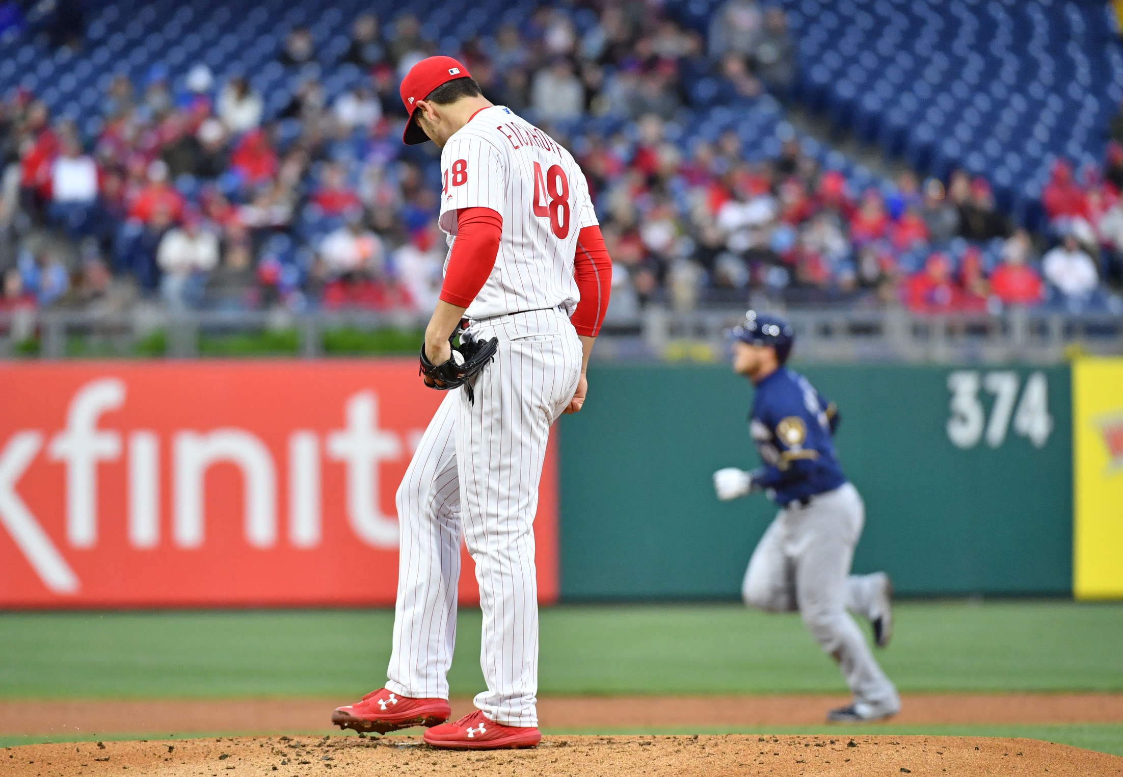 Eickhoff Struggles, Phillies’ Bats Go Silent in Loss