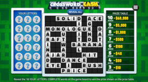 Crossword Cash PA iLottery