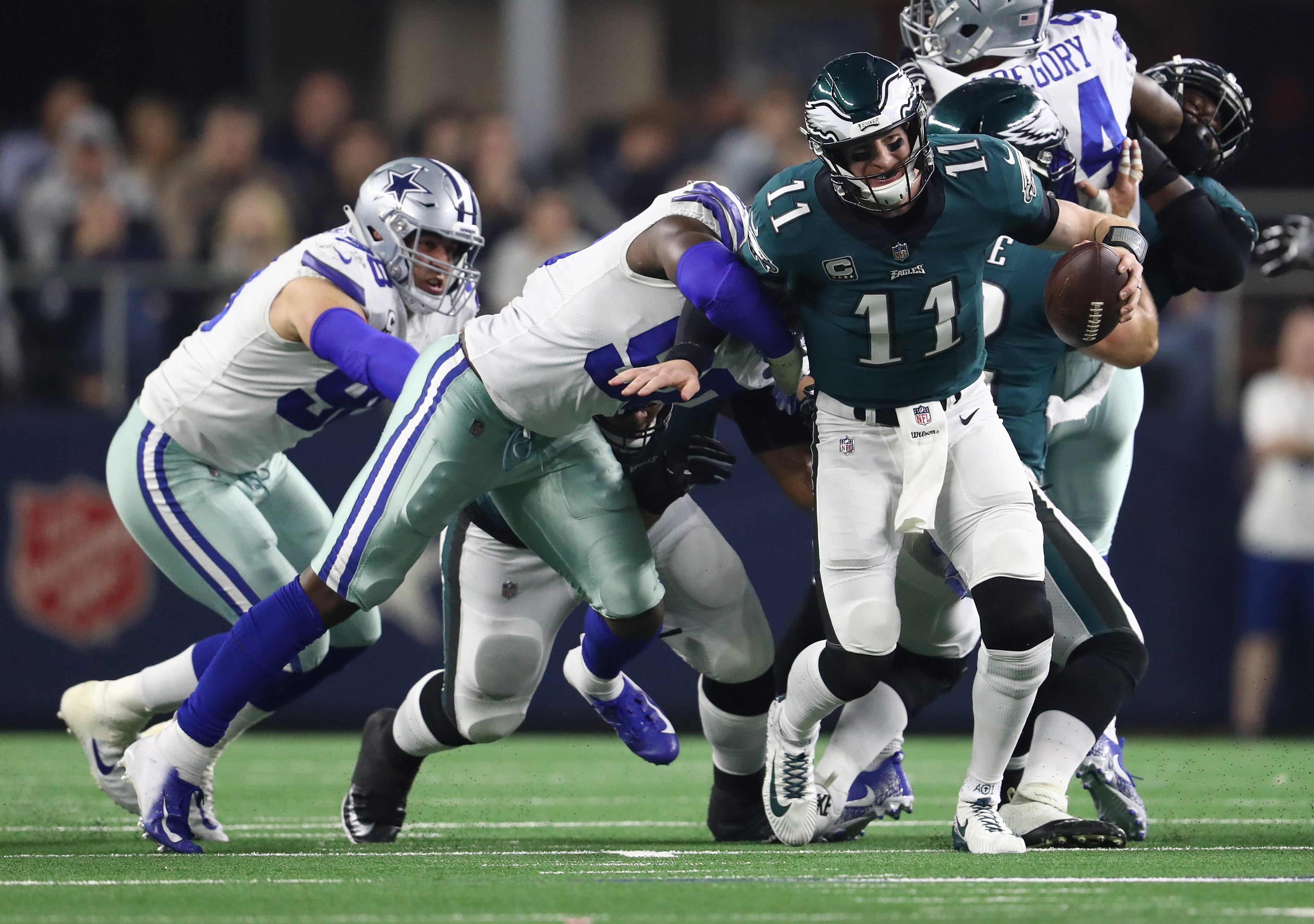 DeMarcus Lawrence Has a Carson Wentz Take, Lane Johnson has a Response