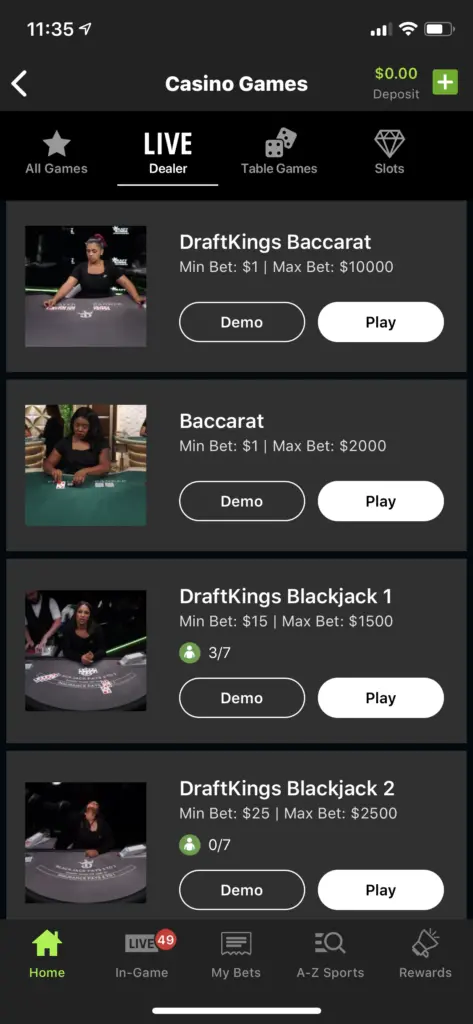 draftkings online casino