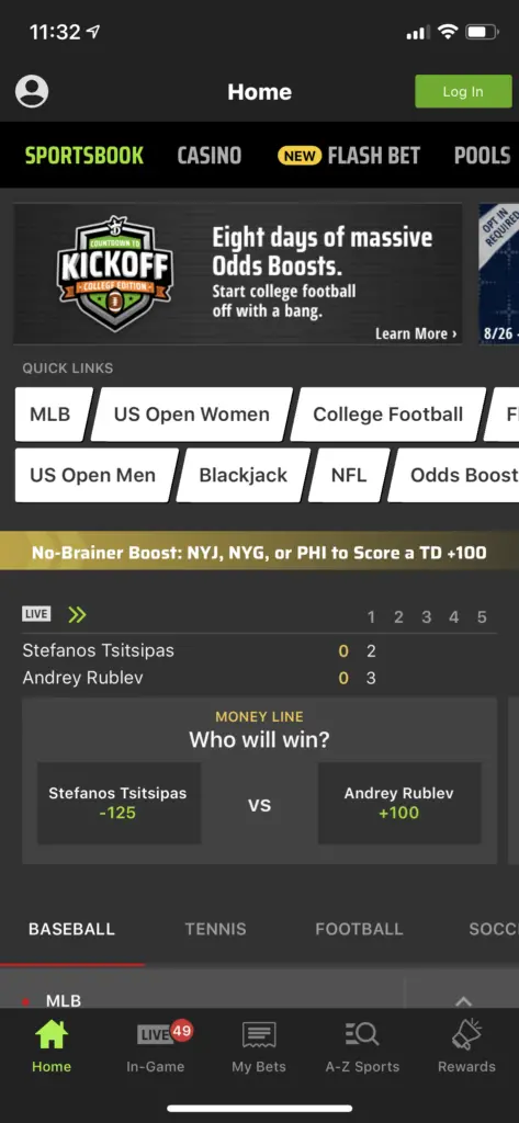 draftkings sportsbook pa app