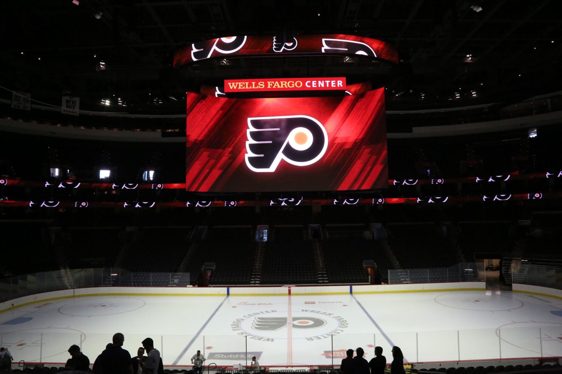 The Wells Fargo Center’s New Scoreboard is Fully Functional