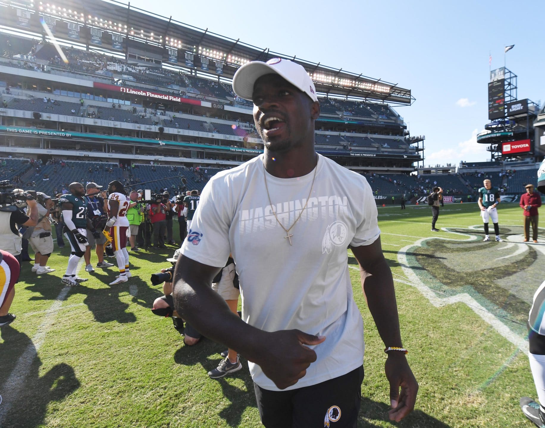 Washington Lineman Says it was “A Slap in the Face” for Adrian Peterson to be Inactive Sunday