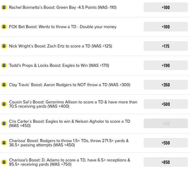 eagles odds boost