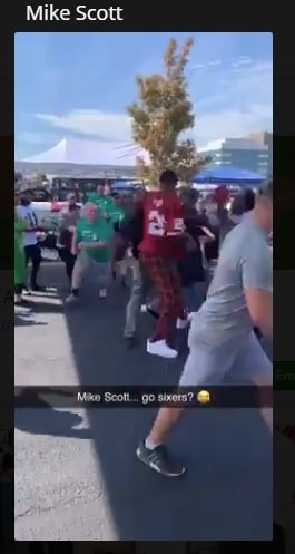 Sixers Forward Mike Scott Got into an Altercation with Eagles Fans Before the Game