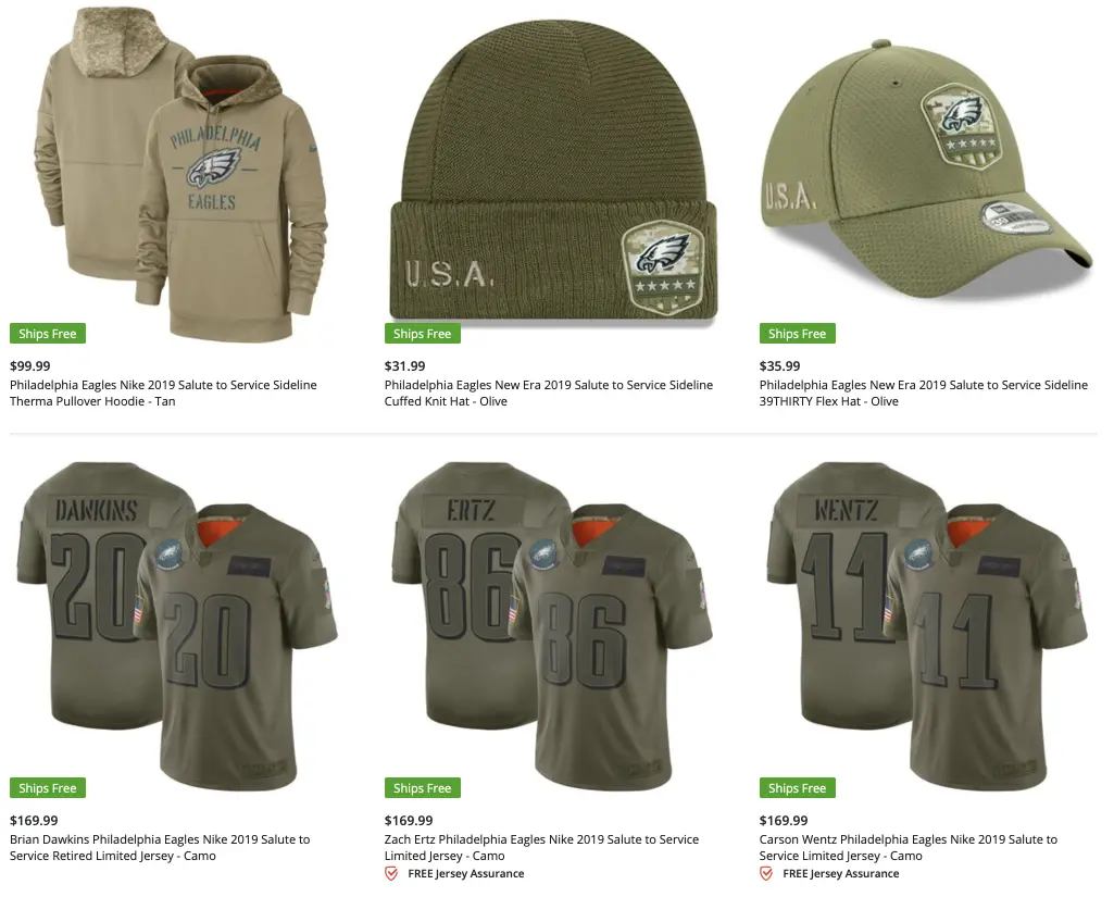 Eagles Unveil Salute To Service Military Appreciation Apparel, and You're  Probably Going To Buy It - Crossing Broad