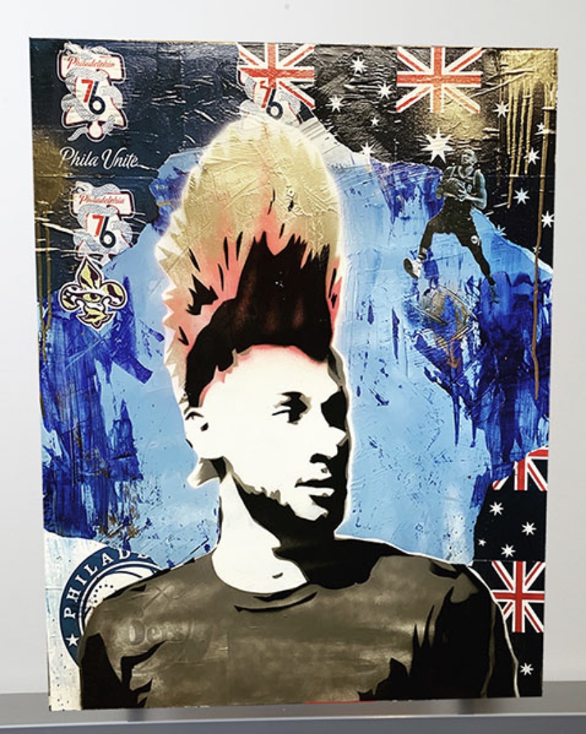 Pretend To Be a Member of the Cultural Elite and Bid on Fantastic 76ers Artwork