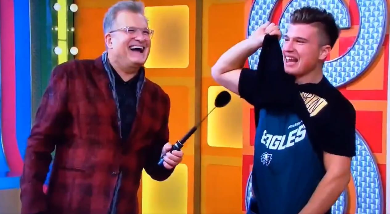Eagles Fan Reps Philadelphia on “The Price is Right”
