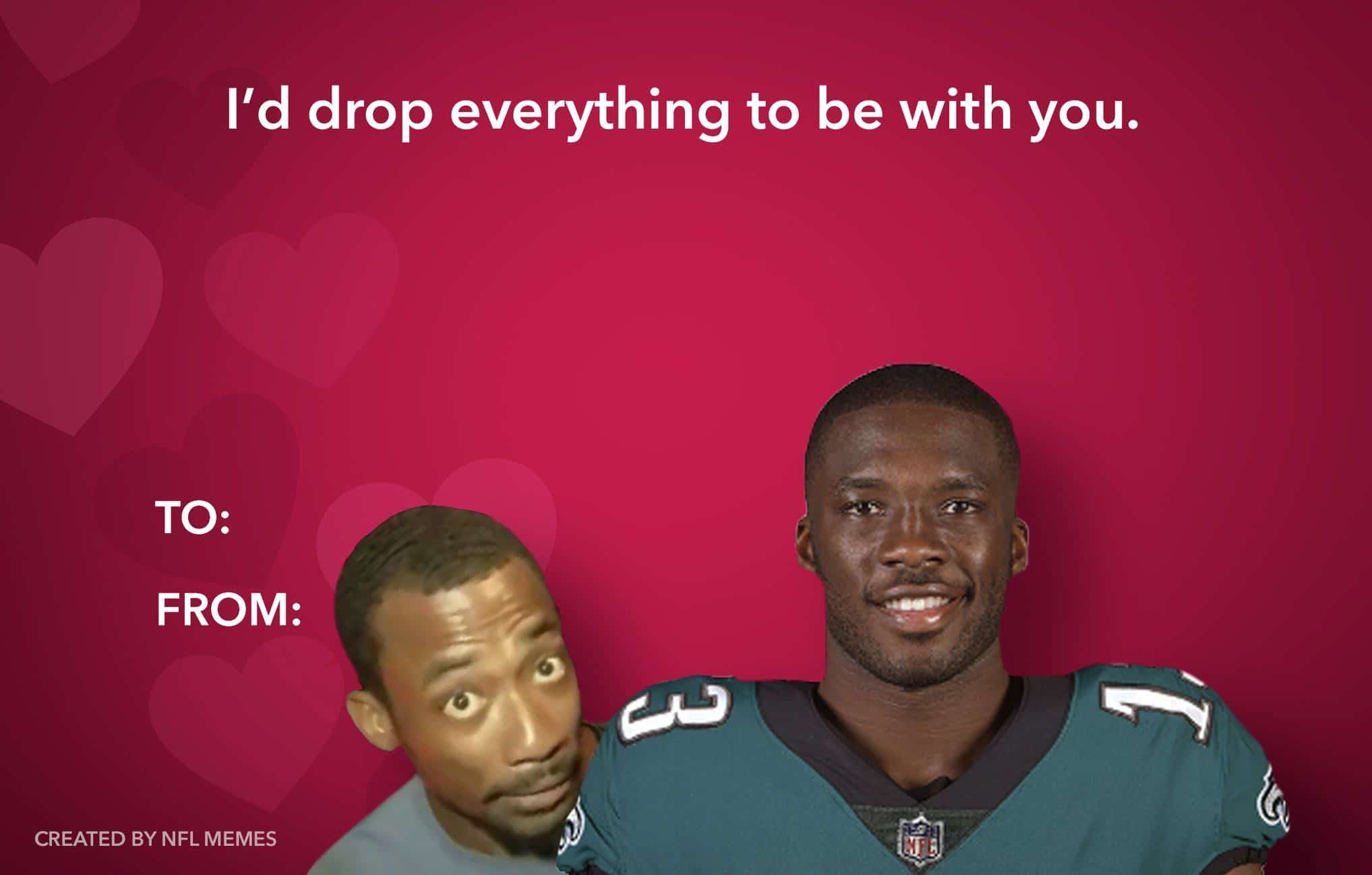 NFL Memes is On Point With Their Valentine's Day Cards Crossing Broad