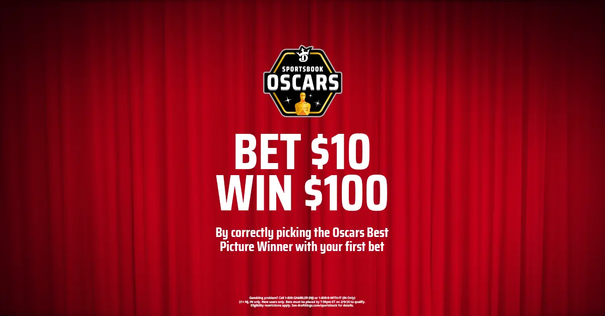 DraftKings Sportsbook Is Offering 10 to 1 Odds on Oscars Best Picture