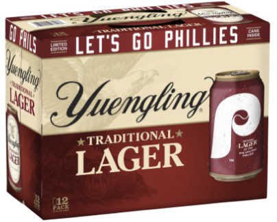 Yuengling is now the Official Lager of the Phillies