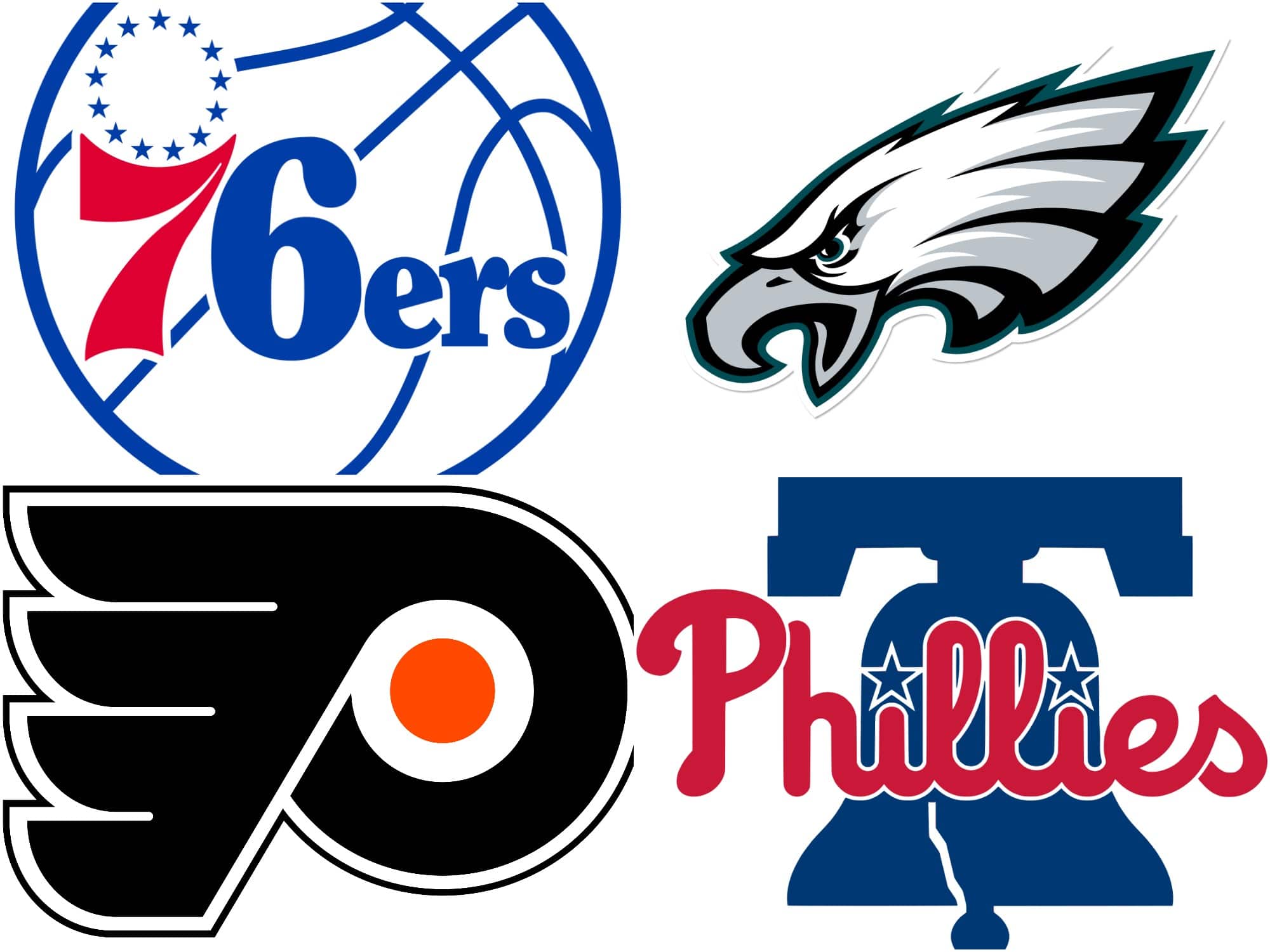 Nice philadelphia 76ers Eagles Phillies Flyers city of Champions 4