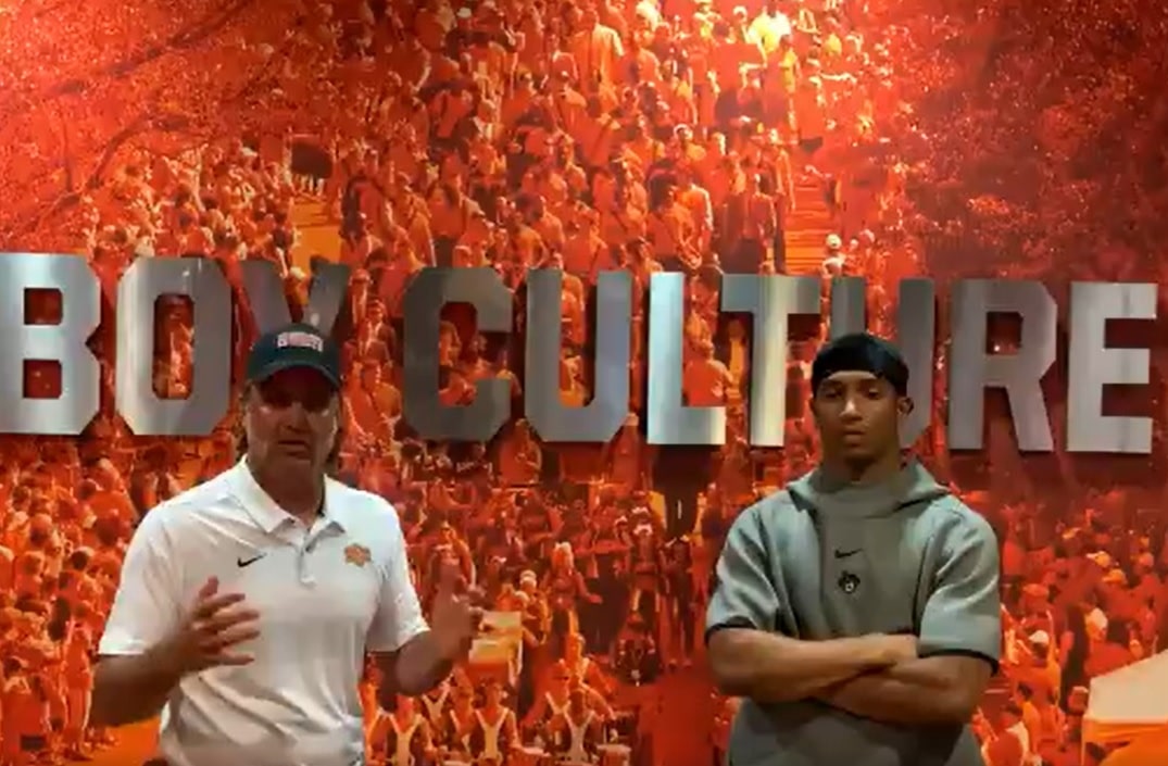 Chuba Hubbard and Mike Gundy Appear to Clear the Air in Awkward Video