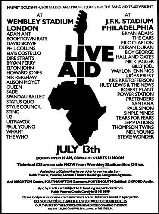 35 Years Ago Today – 89,000 People Watch Live Aid at J.F.K. Stadium in South Philly