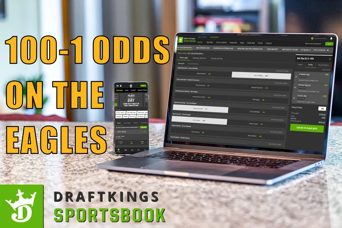 draftkings sportsbook nfl 100-1