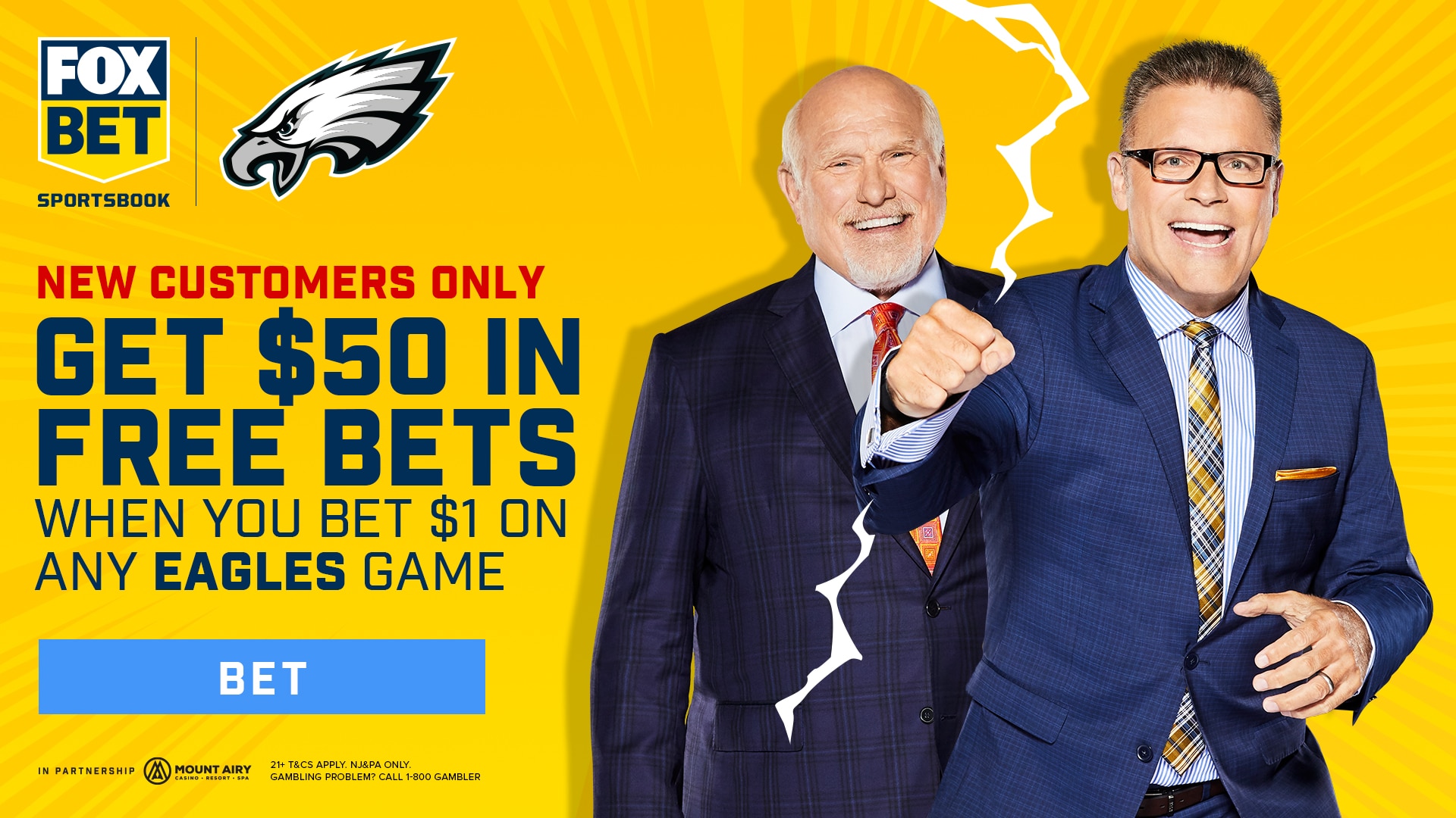 FOX Bet Is Offering Bet $1, Get $50 on the Eagles Right Now