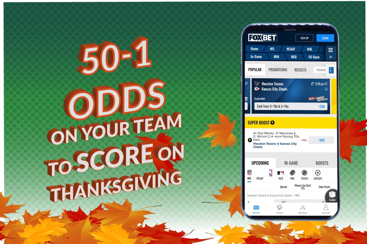 FOX Bet Has An Awesome 50-1 Odds Thanksgiving Promo