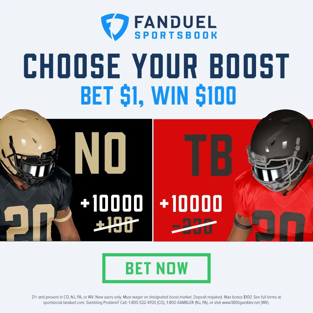 FanDuel Sportsbook Has Awesome 1001 Odds For Bucs vs. Saints