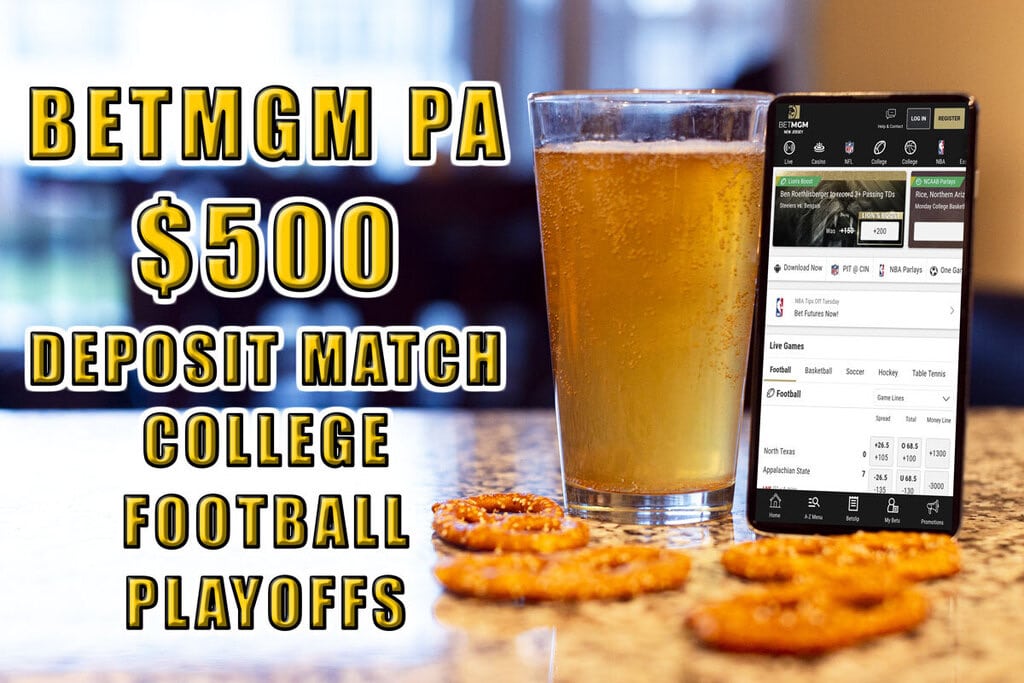 BetMGM Promo: Get $500 First Deposit Match College Football Playoff