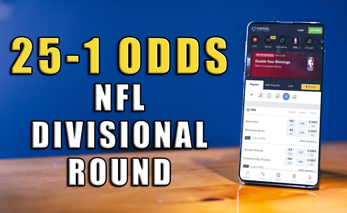FanDuel Sportsbook NFL Promo: 25-1 Odds For Divisional Round
