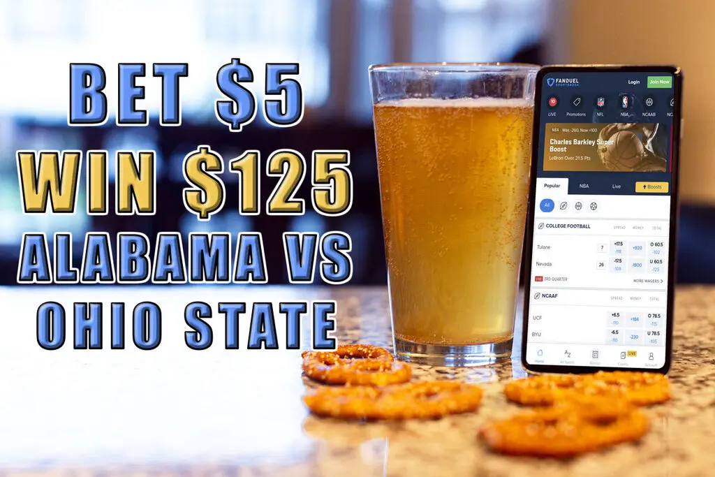 FanDuel Sportsbook Has 251 Odds on Alabama vs. Ohio State Tonight