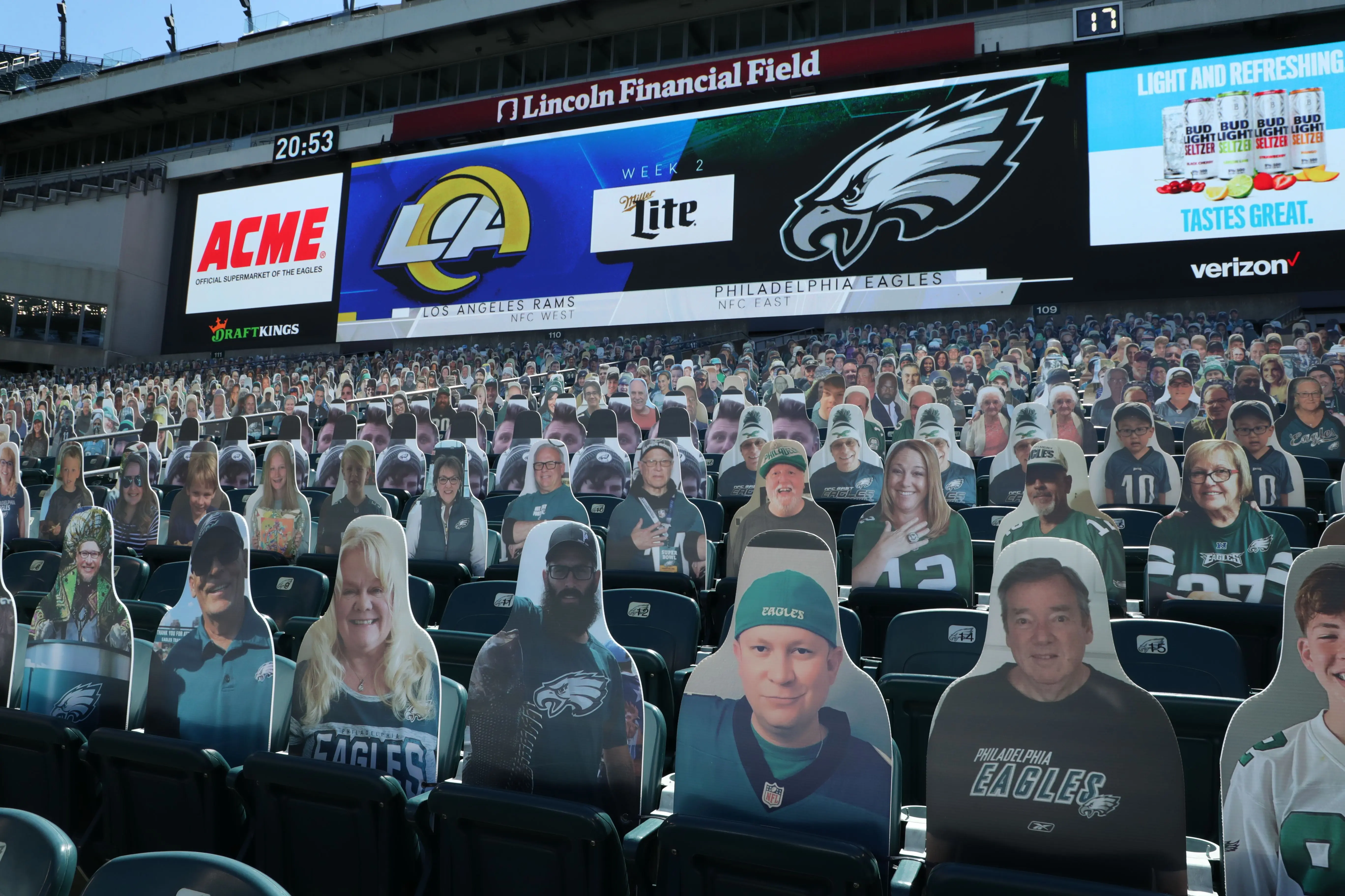 Eagles' Cardboard Cutout Program Raised a Quarter of a Million Dollars