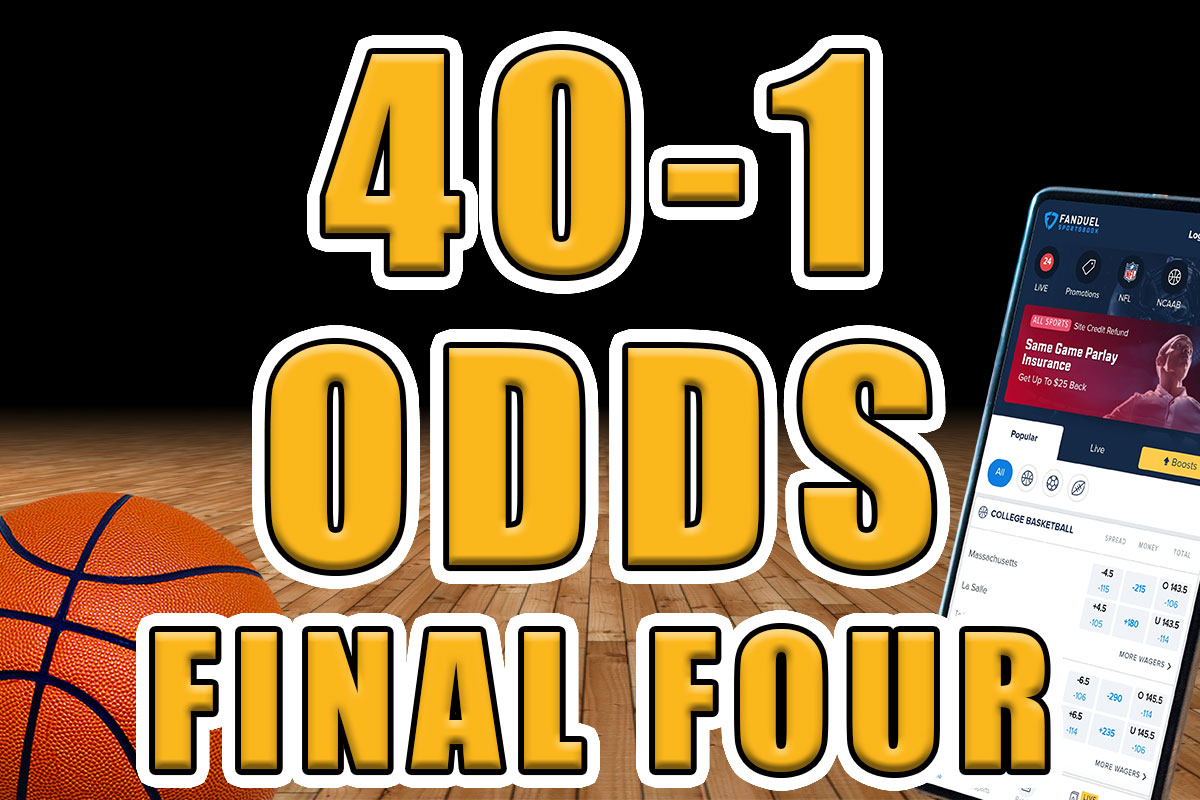 fanduel sportsbook 40-1 odds final four