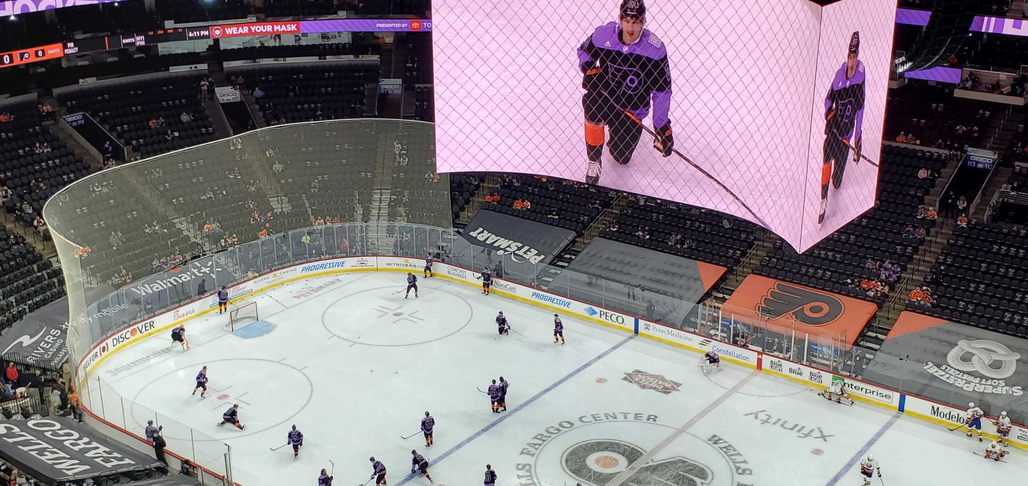 Philadelphia Flyers Hockey Fights Cancer Blank Jersey