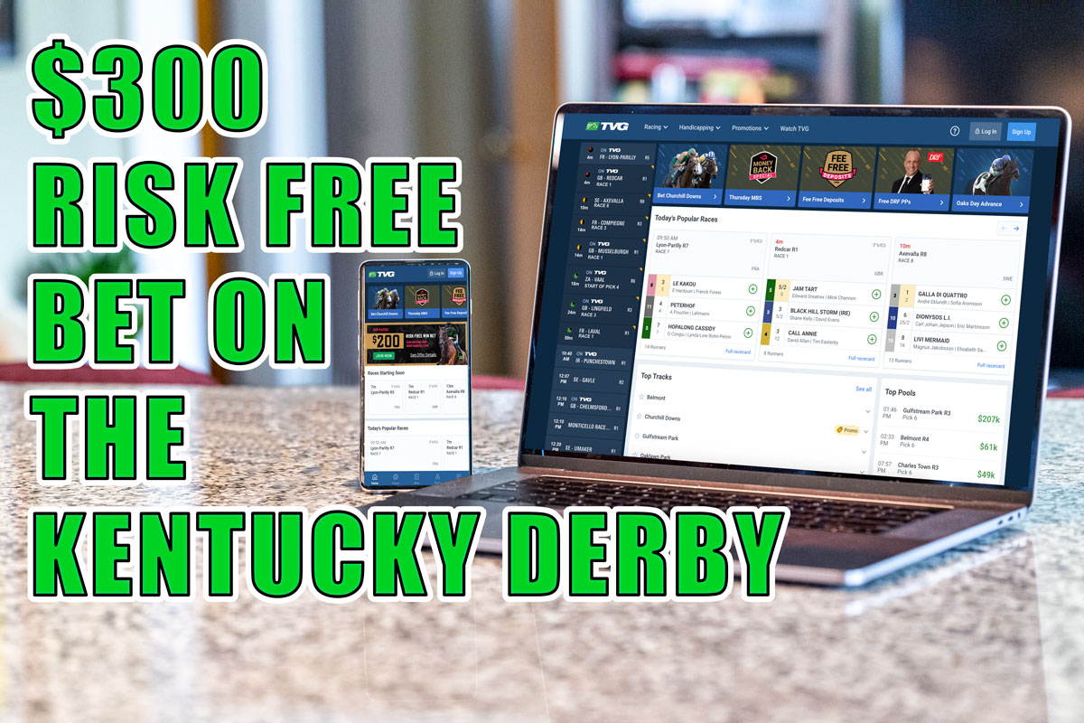 How to Bet Kentucky Derby Totally RiskFree With TVG App Crossing Broad