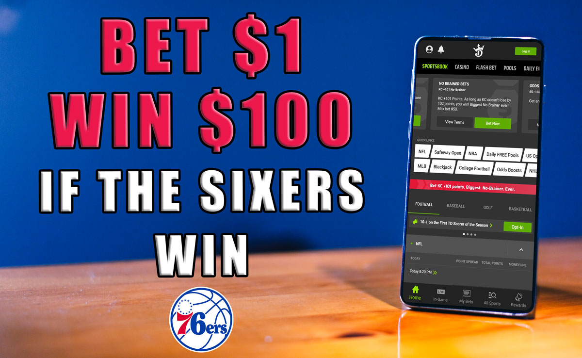 DraftKings Sportsbook Has Awesome 1001 Odds for Sixers, NBA Playoffs Crossing Broad