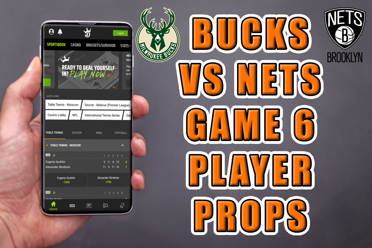 nets bucks game 6 player prop picks