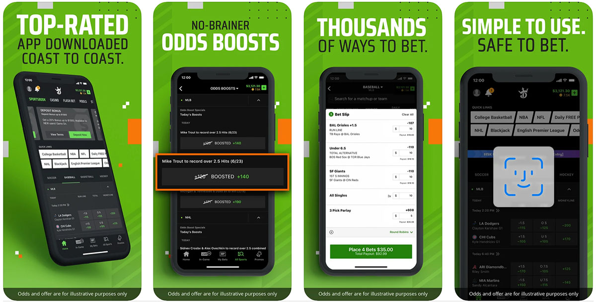 Download the DraftKings Sportsbook mobile app from the iOS Apple App Store today.