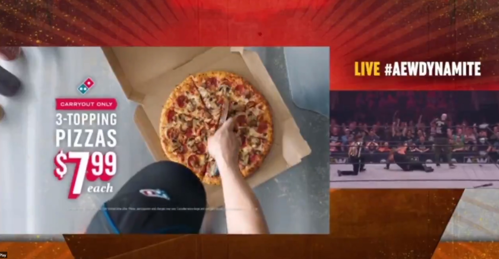 Domino's Not Exactly Thrilled with AEW Pizza Cutter Incident Crossing
