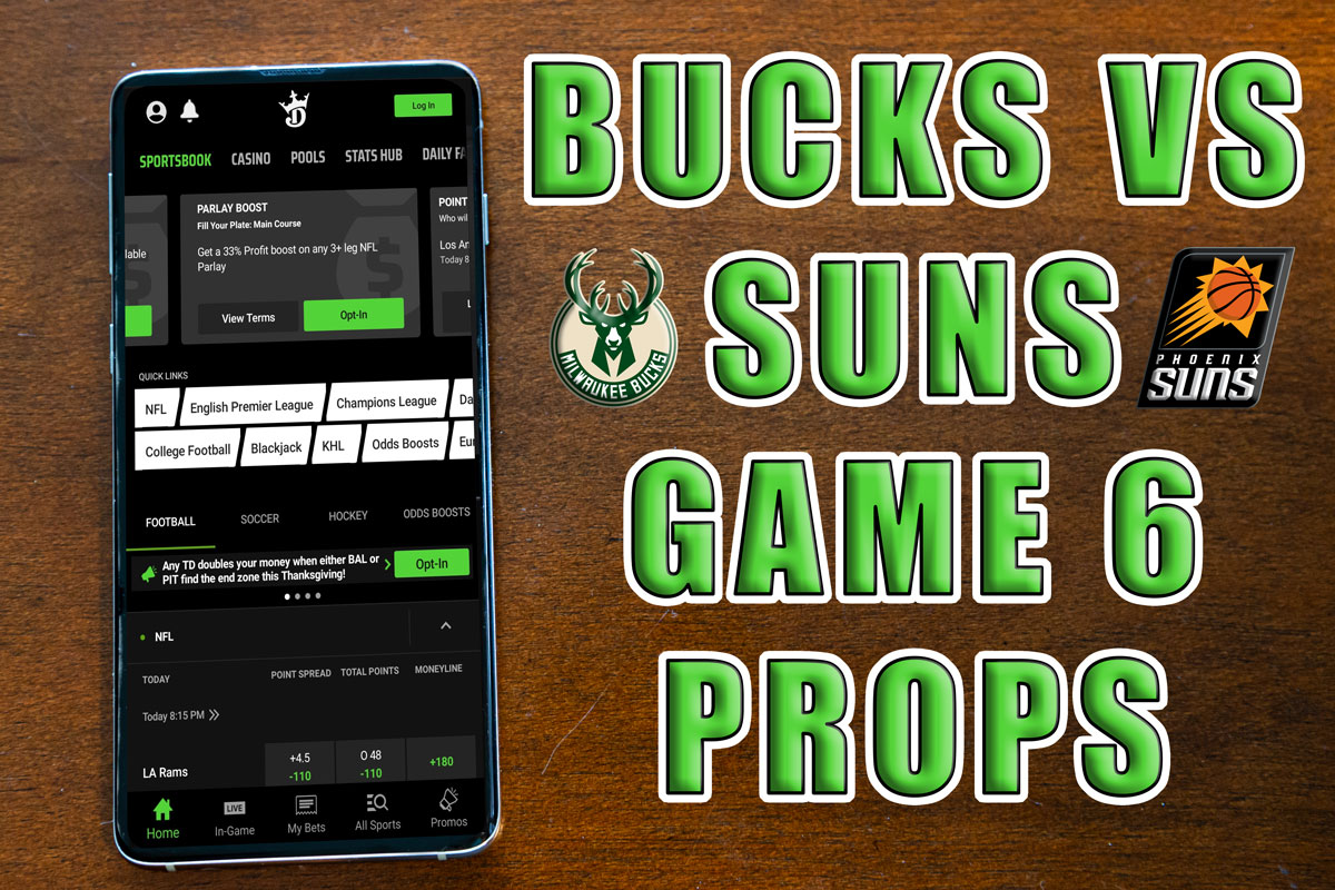 suns bucks player prop picks