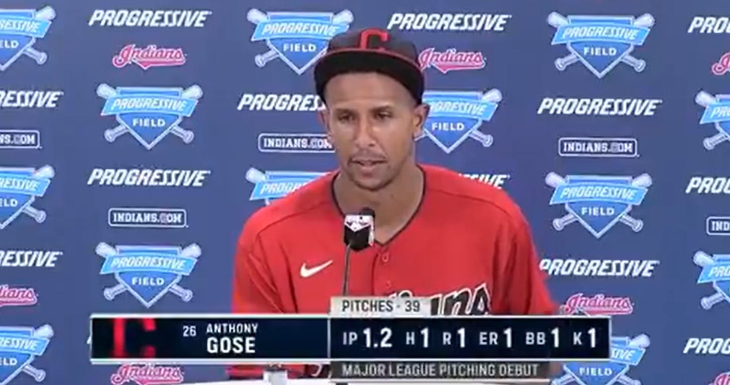 Former Phillies 2nd Round Draft Pick Anthony Gose Reappears in the Majors as a Pitcher