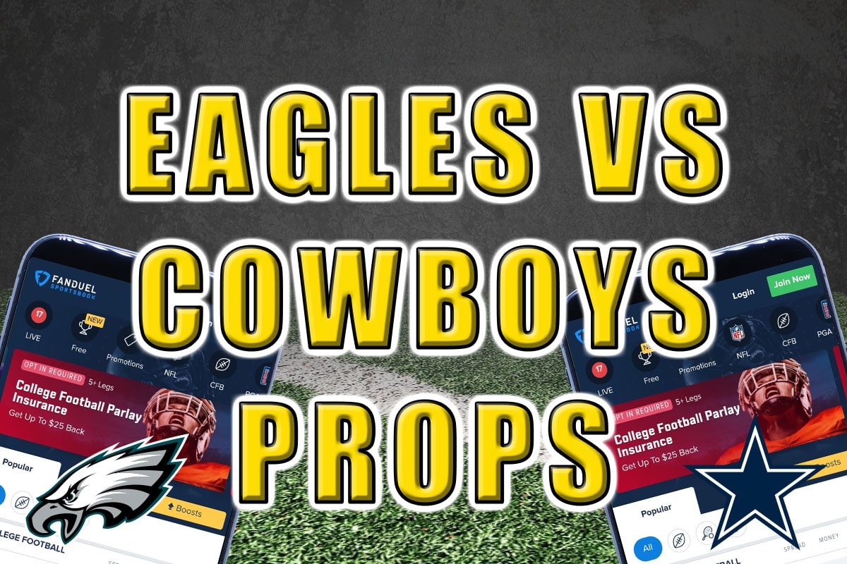 eagles cowboys player props picks