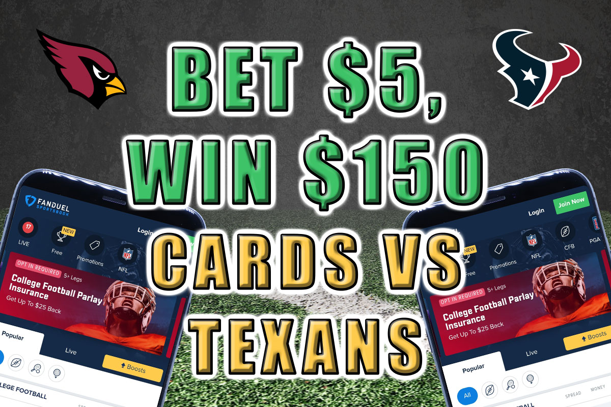 FanDuel Sportsbook Promo for NFL Week 7 Gives Wild Bonus for Texans-Cardinals