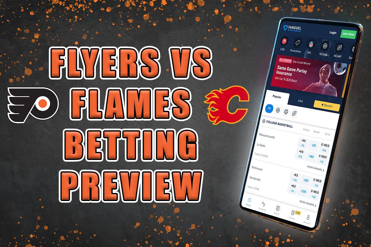 Flyers vs. Flames betting