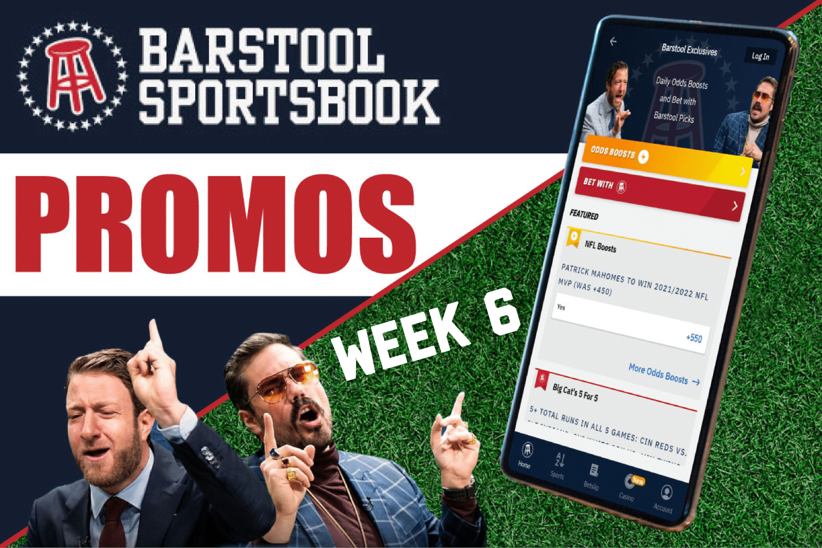 Barstool Sportsbook Promo for NFL Week 6 Delivers Huge Bonus Crossing