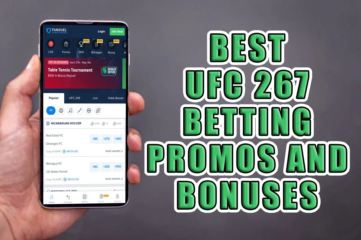 best ufc 267 betting promo bonus