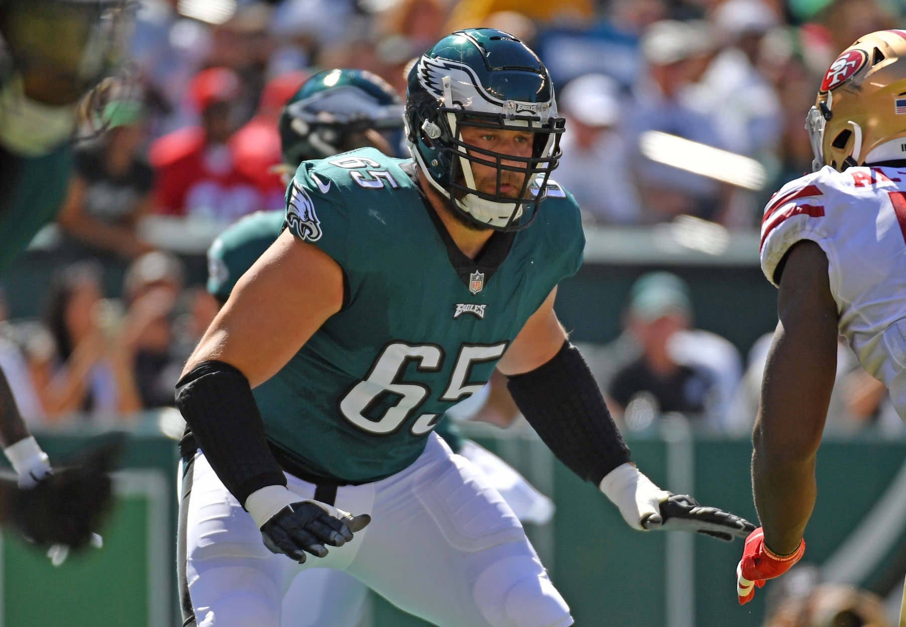 Nick Sirianni Clarifies Lane Johnson Visor Sticker