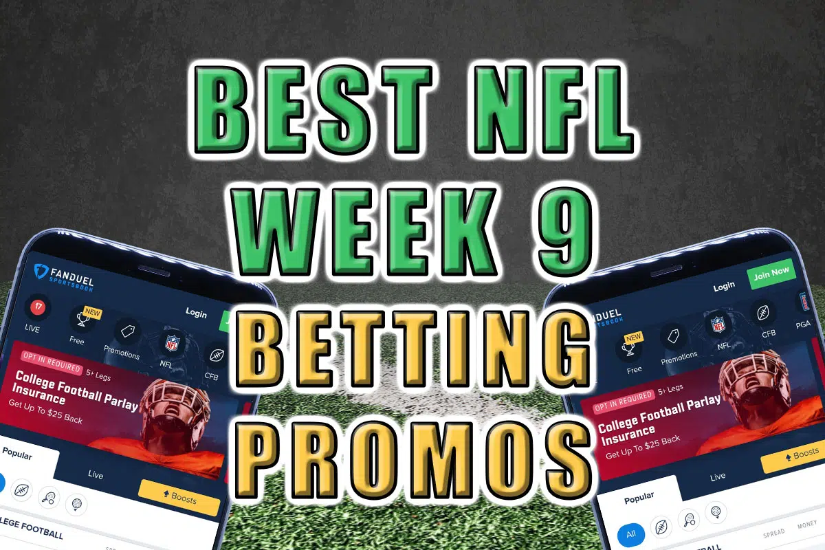 best nfl week 9 betting promos