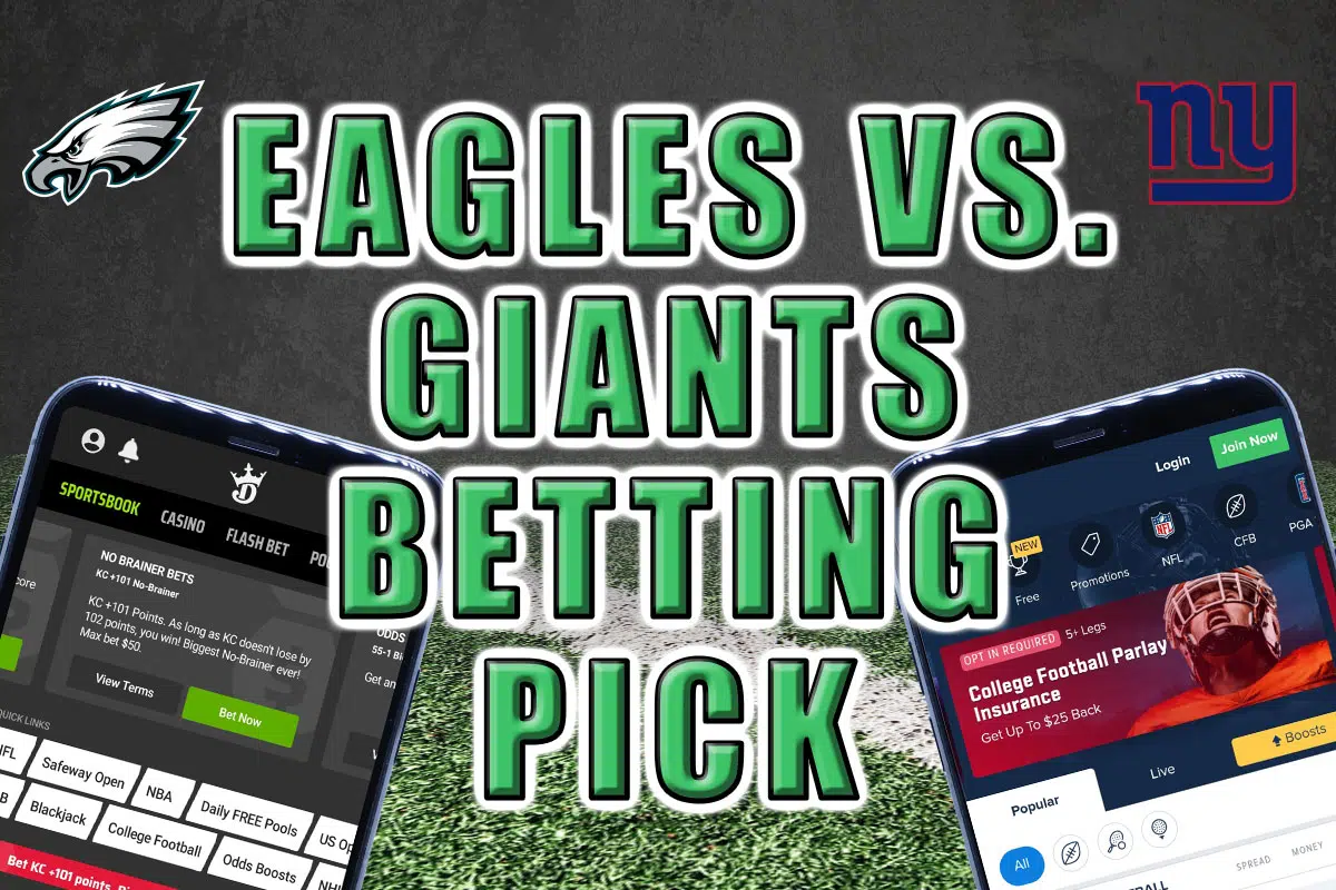 eagles giants odds pick prediction