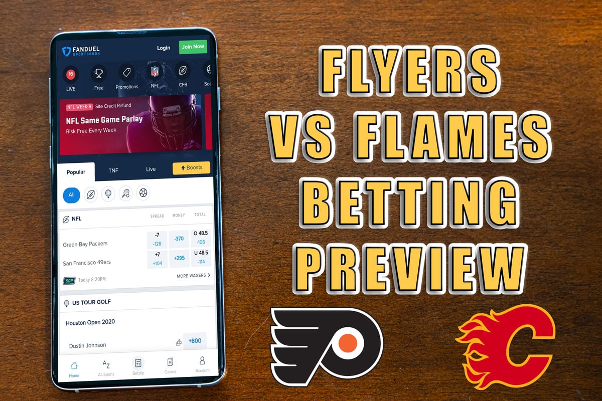 Flyers vs. Flames Betting