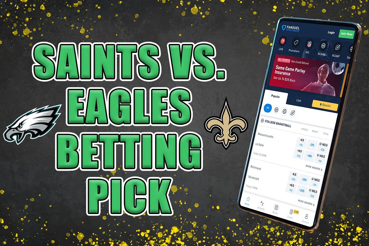 saints eagles odds pick prediction